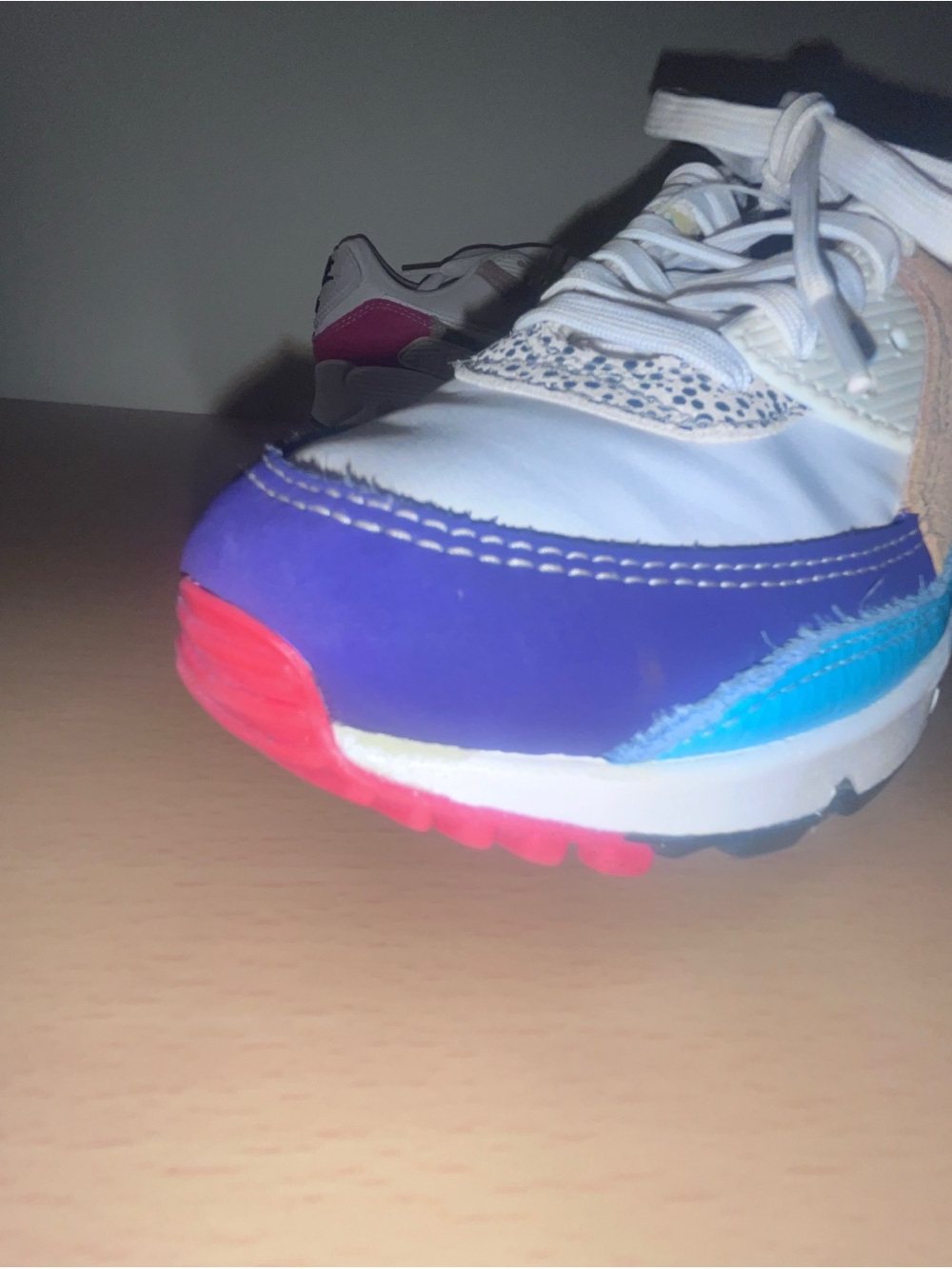 Nike Air Max 90 Safari Mix Animal White Women’s Shoes Size 6.5 - Picture 11 of 13